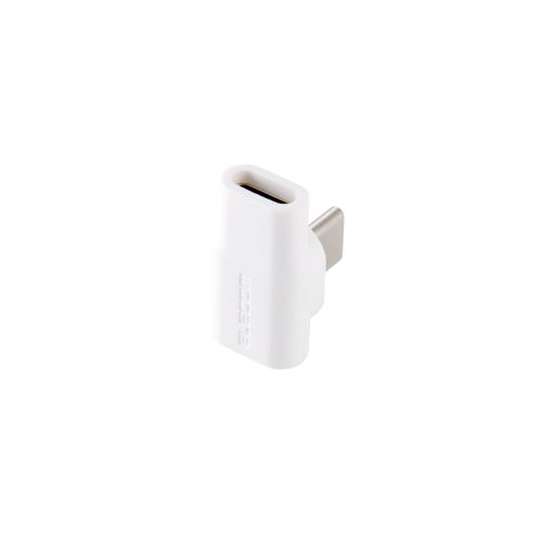 USB Type-Cアダプタ/着脱式マグネット/L字/最大100W/ブレーカー搭載/ホワイト