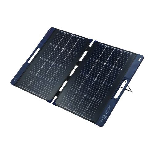ポータブルソーラーパネル/両面受光型/100W/収納袋付属