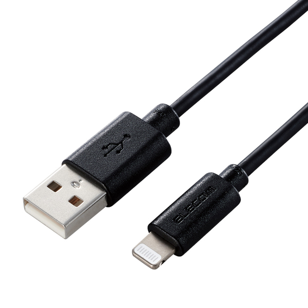 Lightningケーブル/スタンダード/0.5m/ブラック