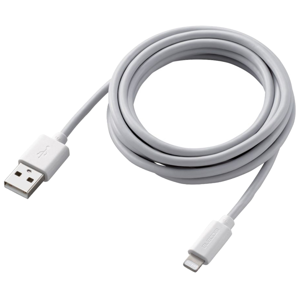 Lightningケーブル/スタンダード/2.0m/ホワイト