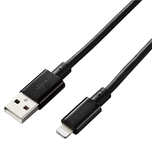 Lightningケーブル/準高耐久/アルミコネクタ/2.0m/ブラック