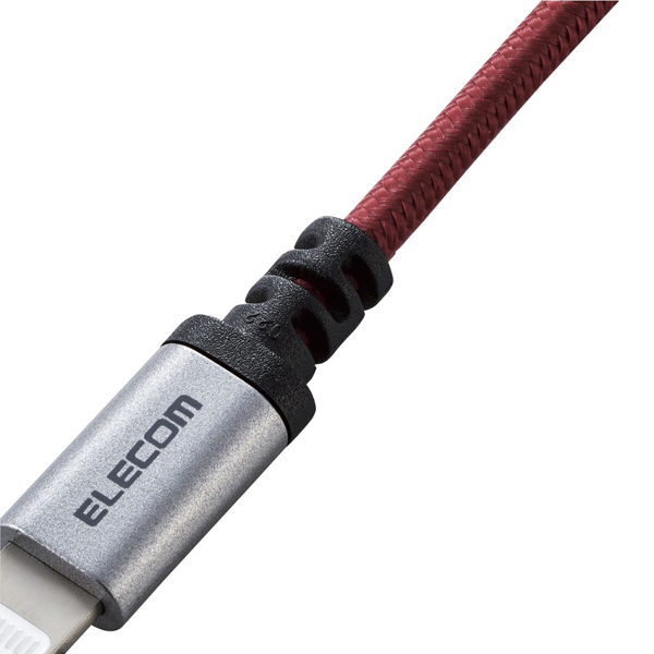 Lightningケーブル/高耐久/0.7m/レッド