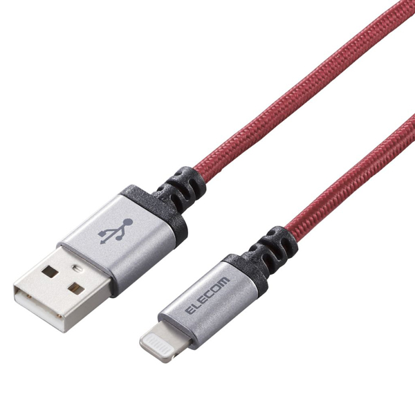 Lightningケーブル/高耐久/1.2m/レッド