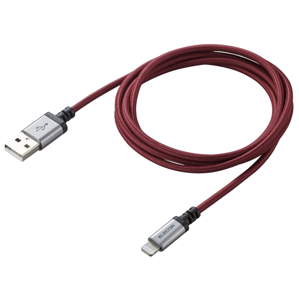 Lightningケーブル/高耐久/1.2m/レッド