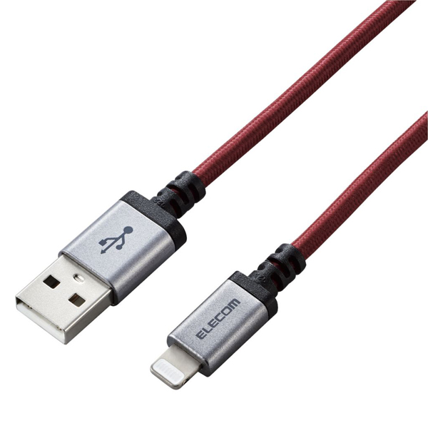 Lightningケーブル/高耐久/2.0m/レッド