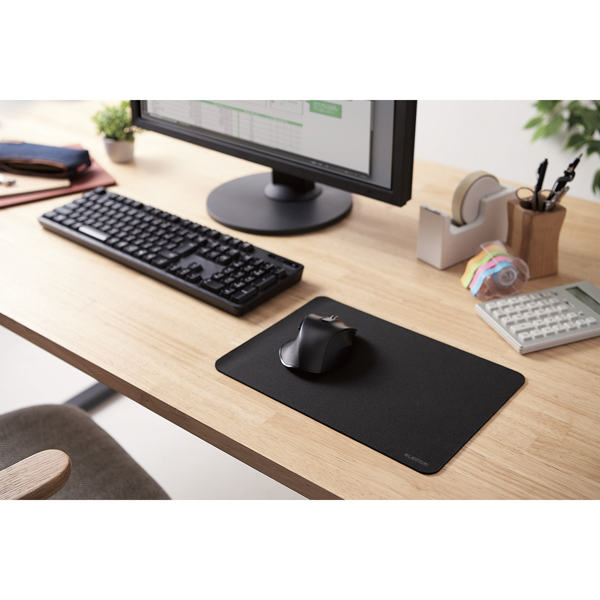シンプルマウスパッド/ワイドサイズ/ブラック