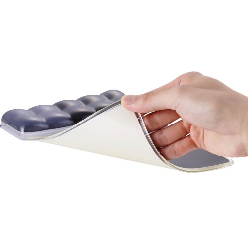 マウスパッド/ゲル/リストレスト付き/ブラック/グレー