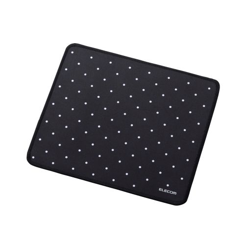 マウスパッド/ファブリック素材/撥水加工/ドット柄/ブラック