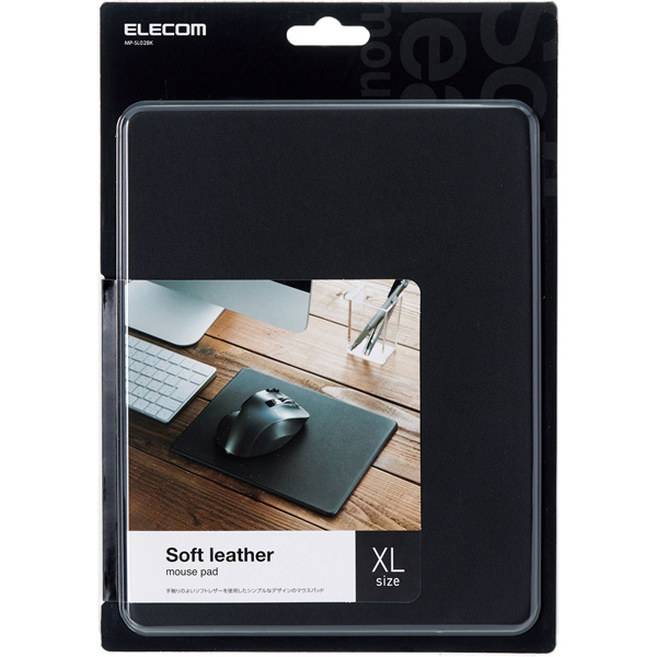 マウスパッド/ソフトレザー/XLサイズ/ブラック