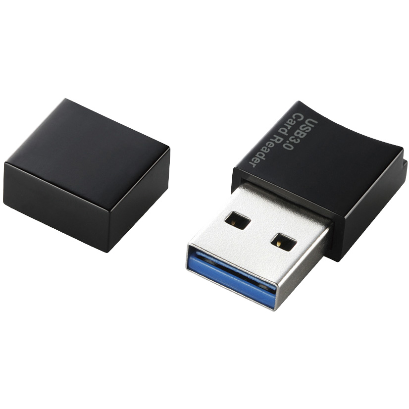 メモリリーダライタ/microSD専用/USB3.0/ブラック