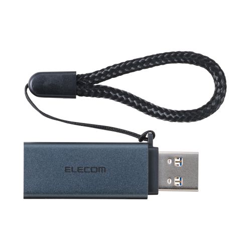 メモリリーダ/USB-Aコネクタ/直挿しタイプ/USB 5Gbps/SD+microSD用/ブラック