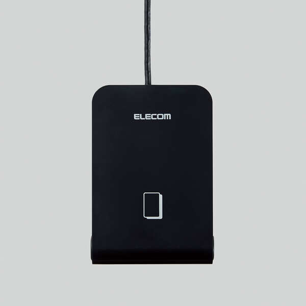 ICカードリーダライタ/非接触式/ケーブル1m/ブラック