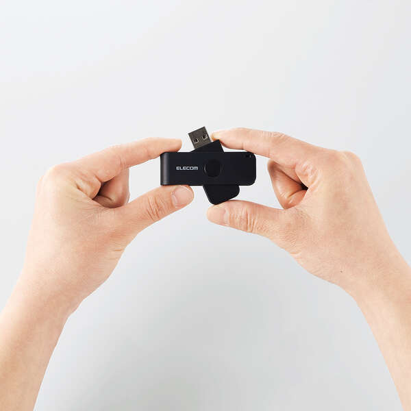 ICカードリーダライタ/接触式/直挿しタイプ/ブラック