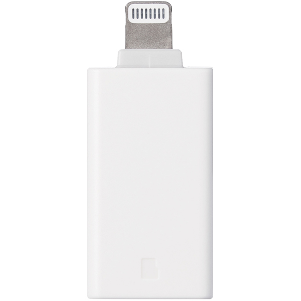 Lightningカードリーダー/microSD専用/USB Type-C変換アダプタ付属/直挿し/ホワイト