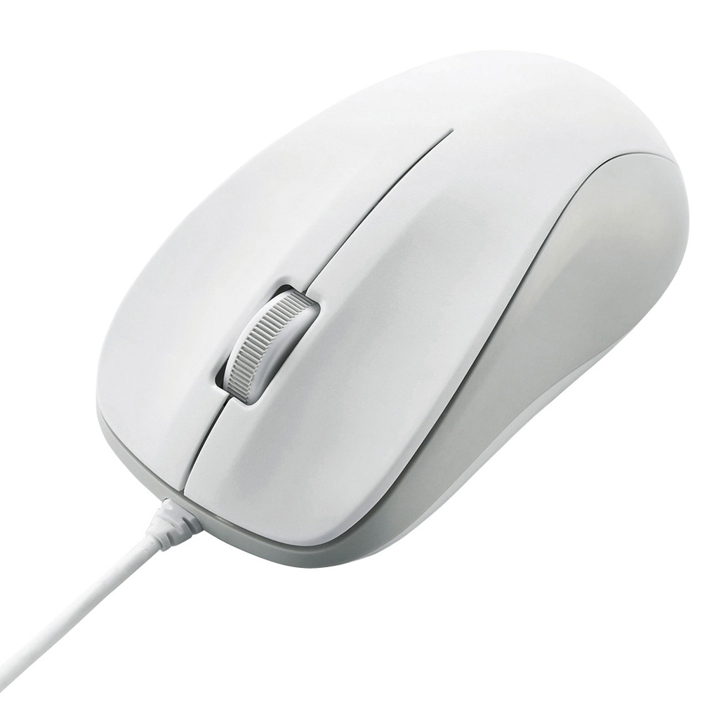 EU RoHS指令準拠 USB レーザーマウス スタンダードサイズ/簡易パッケージ仕様(ホワイト)