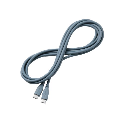 USB Type-C to USB Type-Cケーブル/シリコン/USB Power Delivery対応/最大100W/2.0m/オーシャン グリーン