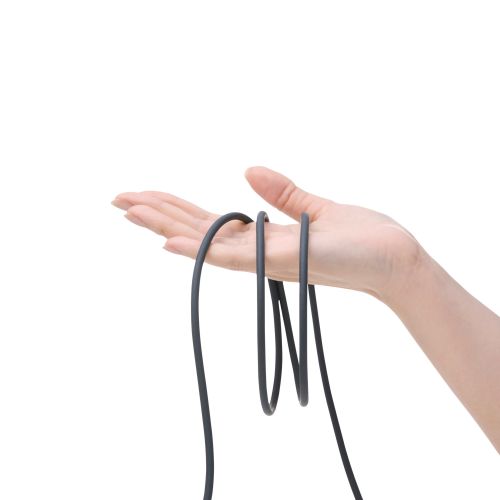 USB Type-C to USB Type-Cケーブル/シリコン/USB Power Delivery対応/最大100W/2.0m/ストーン グレー