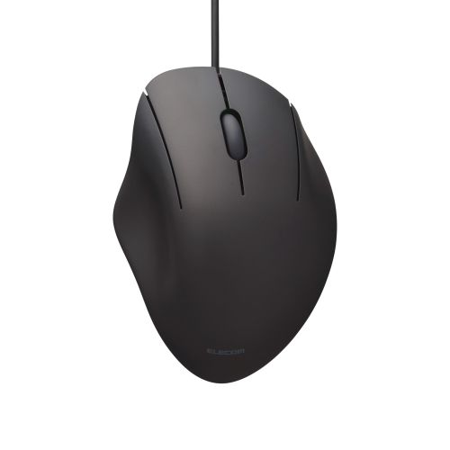 マウス/SHELLPHA/有線/3ボタン/Sサイズ/抗菌仕様/静音設計/ブラック