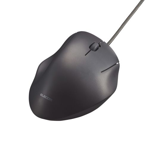 マウス/SHELLPHA/有線/3ボタン/Sサイズ/抗菌仕様/静音設計/ブラック