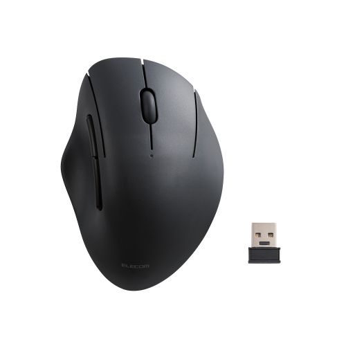 マウス/SHELLPHA/無線2.4GHz/5ボタン/抗菌仕様/静音設計/ブラック