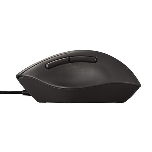 マウス/SHELLPHA/有線/5ボタン/Sサイズ/抗菌仕様/静音設計/ブラック