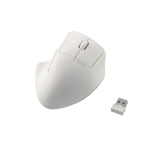 マウス/SHELLPHA/無線2.4GHz/5ボタン/チルトホイール/抗菌仕様/静音設計/ホワイト