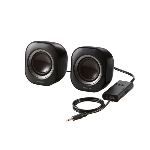 コンパクトスピーカー/6W/AC電源/ブラック