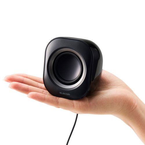 コンパクトスピーカー/6W/AC電源/ブラック