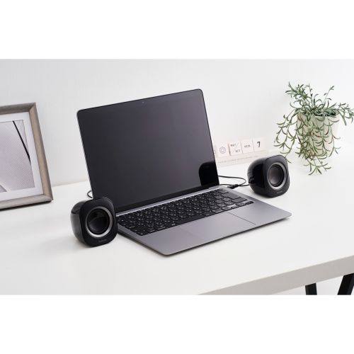 コンパクトスピーカー/6W/AC電源/ブラック