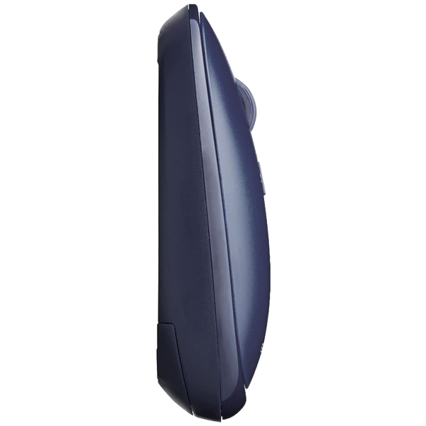 BlueLEDマウス/薄型/Bluetooth対応/4ボタン/ポーチ付/ブルー