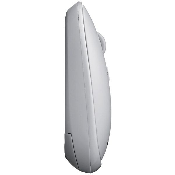 BlueLEDマウス/薄型/Bluetooth対応/4ボタン/ポーチ付/グレー