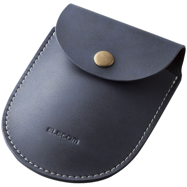 BlueLEDマウス/薄型/Bluetooth対応/4ボタン/ポーチ付/グレー