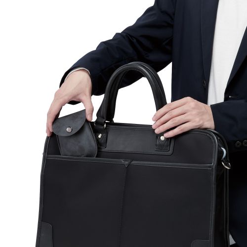 マウス/有線/3ボタン/薄型/ケーブル巻取式/ブラック