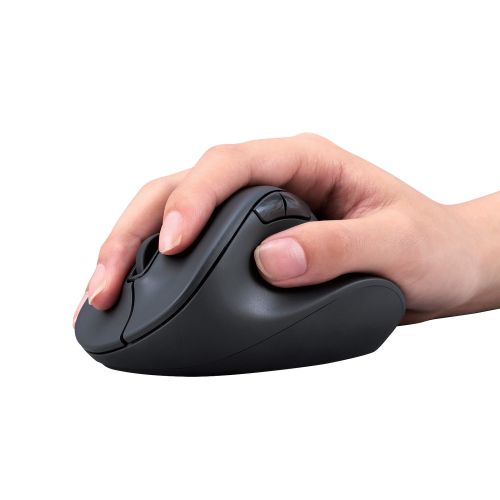 マウス/EX-G/2023年モデル/右手専用/Lサイズ/Bluetooth/5ボタン/抗菌仕様/静音設計/ブラック