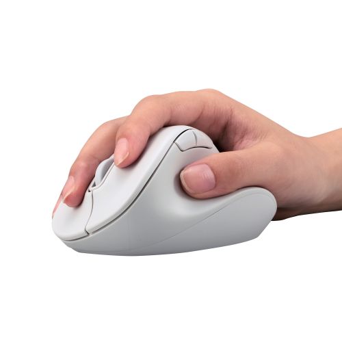 マウス/EX-G/2023年モデル/右手専用/Lサイズ/Bluetooth/5ボタン/抗菌仕様/静音設計/ホワイト