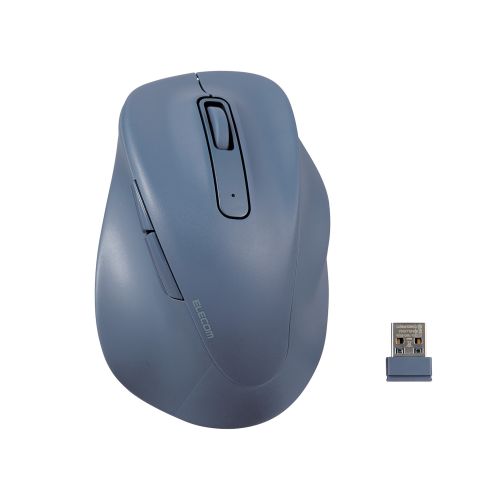 マウス/EX-G/2023年モデル/右手専用/Lサイズ/無線2.4GHz/5ボタン/抗菌仕様/静音設計/ブルー