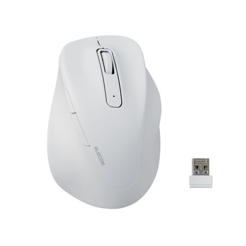 マウス/EX-G/2023年モデル/右手専用/Lサイズ/無線2.4GHz/5ボタン/抗菌仕様/静音設計/ホワイト