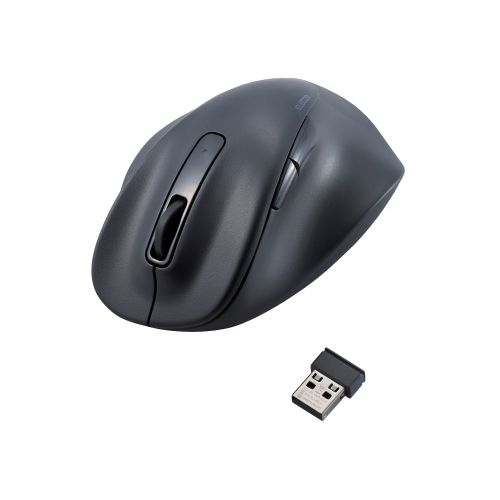 マウス/EX-G/2023年モデル/右手専用/Mサイズ/無線2.4GHz/5ボタン/抗菌仕様/静音設計/ブラック