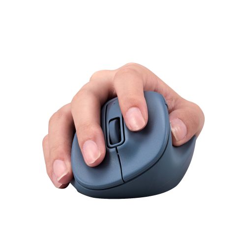 マウス/EX-G/2023年モデル/右手専用/Mサイズ/無線2.4GHz/5ボタン/抗菌仕様/静音設計/ブルー