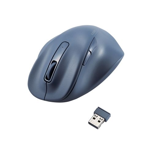 マウス/EX-G/2023年モデル/右手専用/Mサイズ/無線2.4GHz/5ボタン/抗菌仕様/静音設計/ブルー