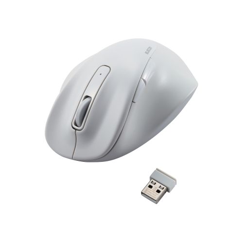 マウス/EX-G/2023年モデル/右手専用/Mサイズ/無線2.4GHz/5ボタン/抗菌仕様/静音設計/ホワイト