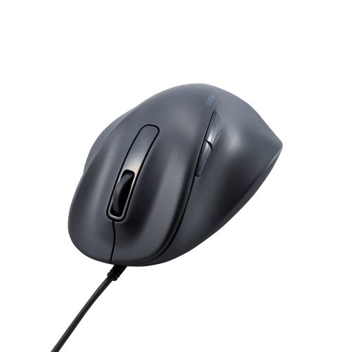 マウス/EX-G/2023年モデル/右手専用/Mサイズ/有線/5ボタン/抗菌仕様/静音設計/ブラック