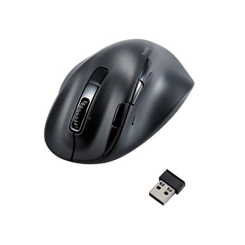 マウス/EX-G PRO/右手専用/Mサイズ/Bluetooth/無線2.4GHz/8ボタン/高速スクロール/チルトホイール/抗菌/静音/充電式/ブラック
