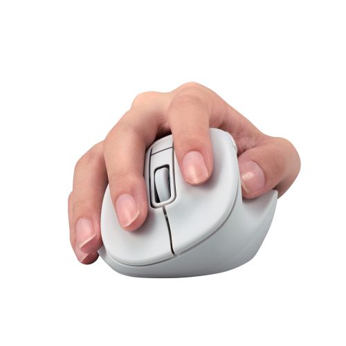 マウス/EX-G/2023年モデル/右手専用/Sサイズ/Bluetooth/5ボタン/抗菌仕様/静音設計/ホワイト