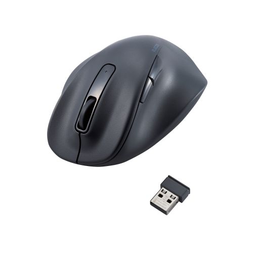 マウス/EX-G/2023年モデル/右手専用/Sサイズ/無線2.4GHz/5ボタン/抗菌仕様/静音設計/ブラック