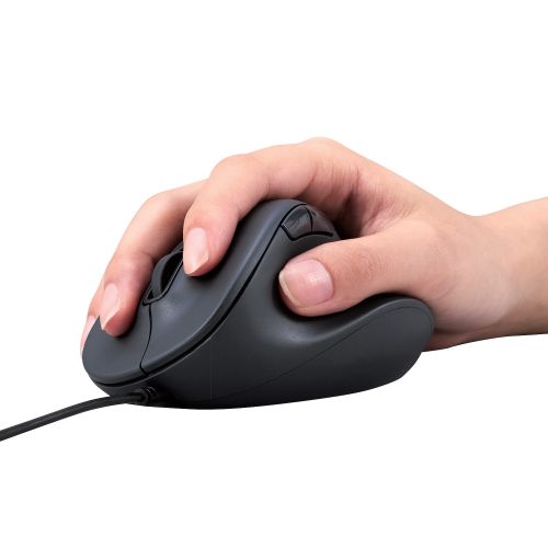 マウス/EX-G/2023年モデル/右手専用/Sサイズ/有線/5ボタン/抗菌仕様/静音設計/ブラック