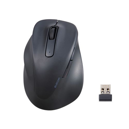 マウス/EX-G/2023年モデル/左手専用/Sサイズ/無線2.4GHz/5ボタン/抗菌仕様/静音設計/ブラック