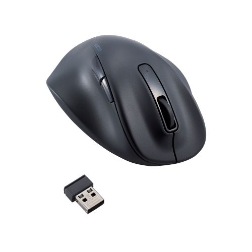 マウス/EX-G/2023年モデル/左手専用/Sサイズ/無線2.4GHz/5ボタン/抗菌仕様/静音設計/ブラック