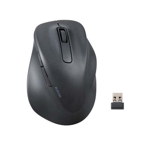 マウス/EX-G/2023年モデル/右手専用/XLサイズ/無線2.4GHz/5ボタン/抗菌仕様/静音設計/ブラック