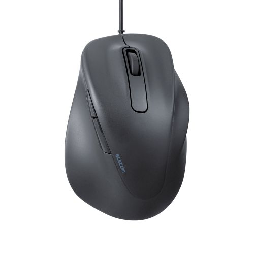 マウス/EX-G/2023年モデル/右手専用/XLサイズ/有線/5ボタン/抗菌仕様/静音設計/ブラック
